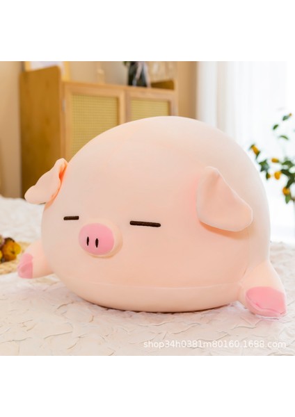 Piggy Bez Bebek Uyuyan Bebek Yastık Yatak Süper Yumuşak Top Domuz Bebek 50 cm (Yurt Dışından)