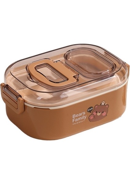 Çift Katmanlı 304 Paslanmaz Çelik Taşınabilir Sofra Yemek Kabı (Yurt Dışından)