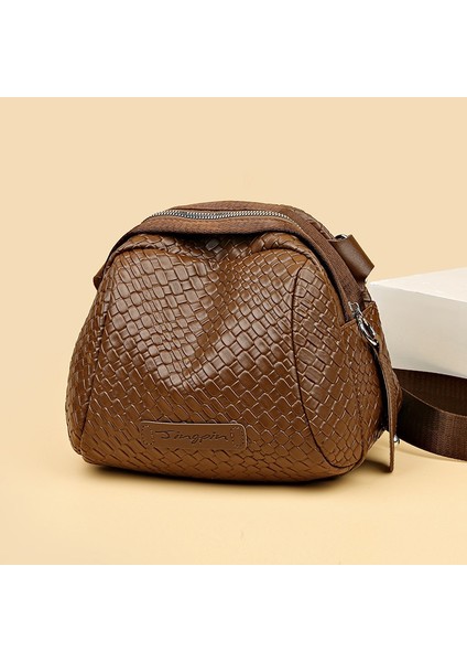 Modaya Uygun ve Çok Yönlü Hafif Lüks Kadın Tek Omuzlu Diyagonal Gündelik Basit Küçük Çanta Kabuk Çanta (Yurt Dışından)