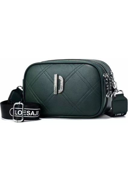 Yeni Stil Basit ve Çok Yönlü Orta Yaşlı Kadın Çantası Annenin Bakkal Alışveriş Çantası Omuz Crossbody Çantası (Yurt Dışından)