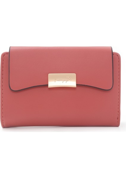 Küçük Taze Pu Yumuşak Toka Katlanır Cüzdan (Yurt Dışından)