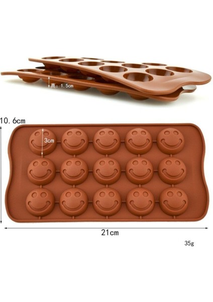 Gülen Emoji Silikon Çikolata Kalıbı