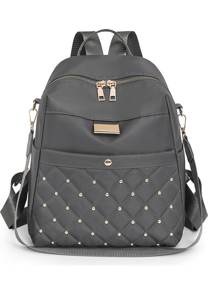 Kadınlar Için Moda Perçinler Açık Hafif Seyahat Sırt Çantası (Yurt Dışından)