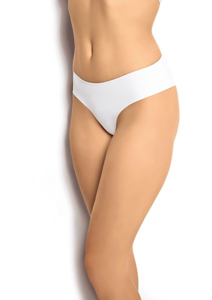 Kadın Beyaz Lazer Kesim Bikini 698