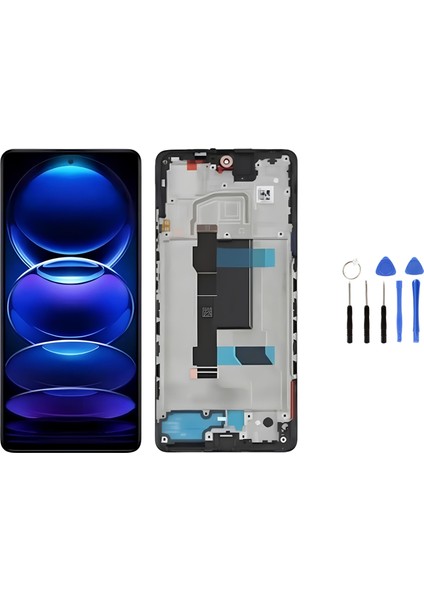 Xiaomi Redmi 12 Çıtalı Uyumlu LCD Ekran Dokunmatik Siyah