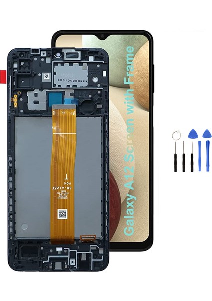 Samsung A12 A125 Çıtalı Uyumlu LCD Ekran Dokunmatik