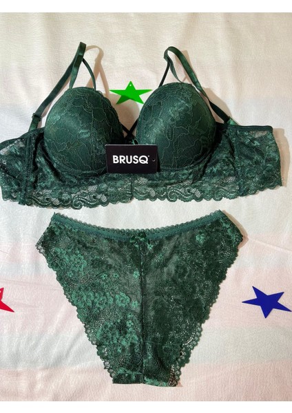 Dantelli Sütyen Takımı- Bralet Dolgulu Ipli fırsatları