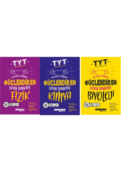 TYT Fizik - Kimya - Biyoloji Güçlendiren Soru Bankası 3 Kitap