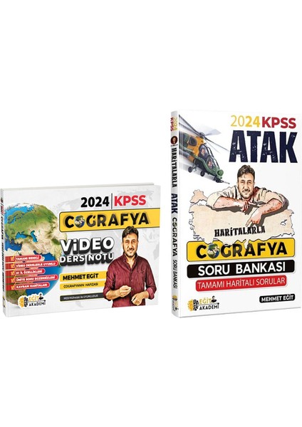 2024 Kpss Coğrafya Video Ders Notu + Soru Bankası 2 Li Set - Mehmet Eğit Eğit Akademi modelleri