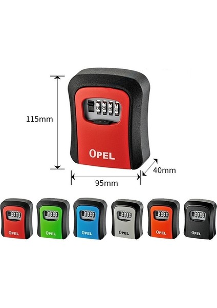 Kavisli 4 Bit Şifre Anahtar Kutusu Duvara Monte Keybox Duvar Asma Şifre Kilit Kutusu Spot (Yurt Dışından)