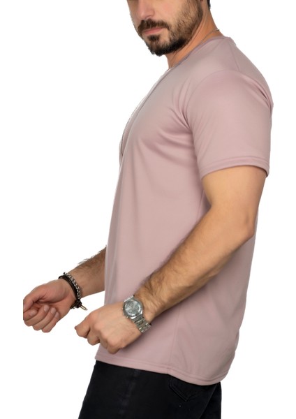 Aşırı Terleme Önleyici V Yaka T-Shirt, Ter Sızdırmaz, Çift Katmanlı fiyatları