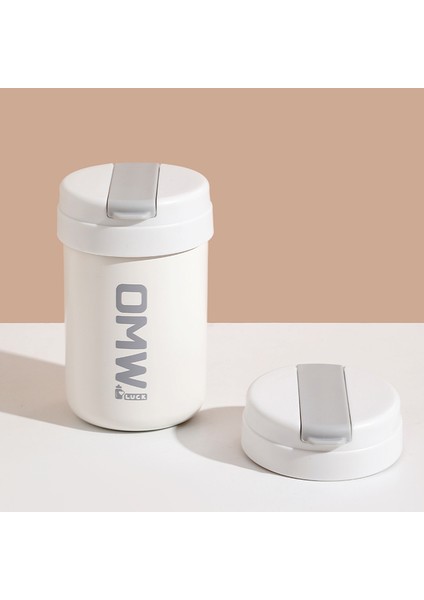 Yüksek Görünümlü Paslanmaz Çelik Hasır Bardak Mini Taşınabilir Ton Ton Yalıtımlı Bardak Moda Kahve Fincanı 400 ml (Yurt Dışından)