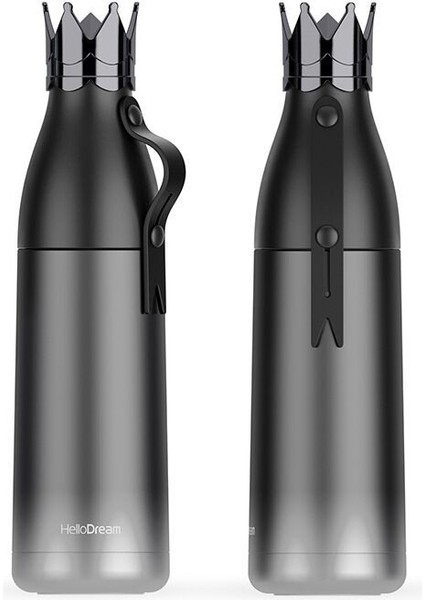 Taç Termos Bardak 304 Paslanmaz Çelik Bardak Termos Pot Degrade Renk Yaratıcı Kişiselleştirilmiş Su Bardağı 350 ml (Yurt Dışından)