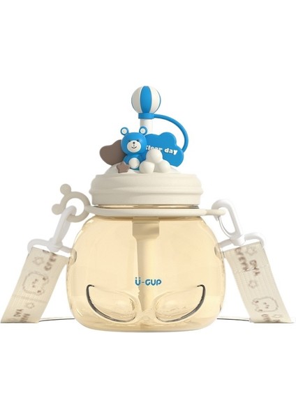 Erkekler ve Kızlar Için Soğuk Demleme Bardağı, Çocuklar ve Öğrenciler Için Karikatür Sevimli Yüksek Değerli Plastik Bardak Askılı Su Bardağı (Yurt Dışından)