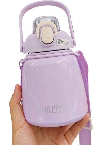 Basit Büyük Göbek Taşınabilir Paslanmaz Çelik Su Bardağı (Yurt Dışından)