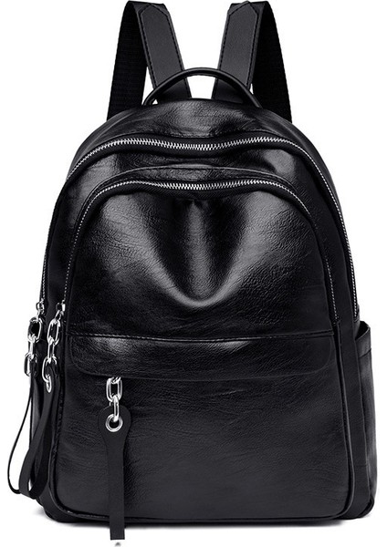 Kadınlar Için Yeni Trendy Kore Tarzı Çok Yönlü Tek Omuz Crossbody Moda Yumuşak Deri Sırt Çantası (Yurt Dışından)