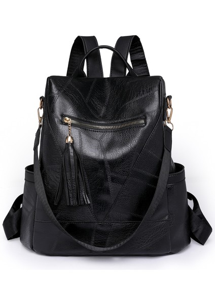 Şık Püskül Büyük Kapasiteli Açık Hava Seyahati Sırt Çantası (Yurt Dışından)