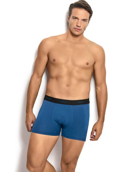 Erkek Indigo Modal Pamuklu Boxer 321