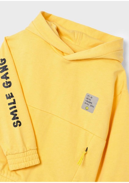 Kanguru Cepli Kapüşonlu Erkek Çocuk Sweatshirt