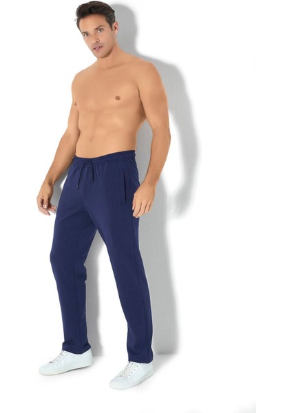 Erkek Lacivert Iki Iplik Eşofman Altı 2061