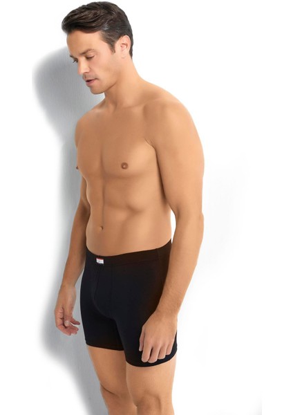 Erkek Siyah Pamuklu Likralı Boxer 274 fiyatları