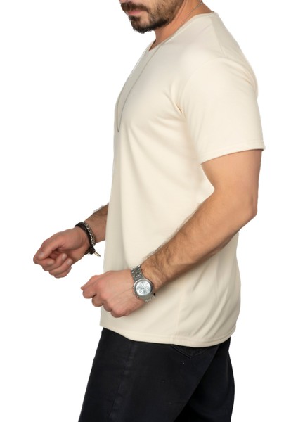 Aşırı Terleme Önleyici V Yaka T-Shirt, Ter Sızdırmaz, Çift Katmanlı fiyatları