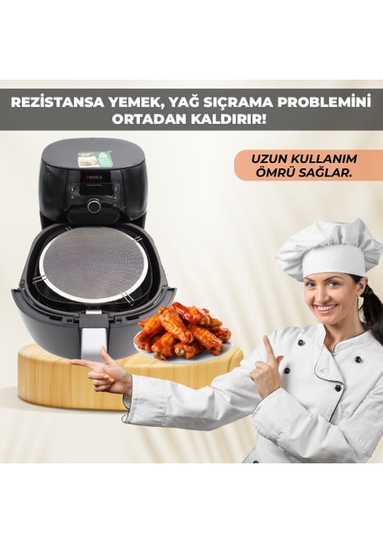 Airfryer Yağ Sıçratmaz Tel Xxl