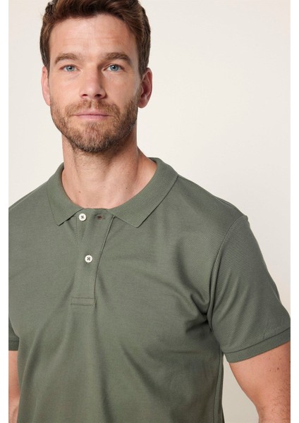 Slim Fit Düz Polo Yaka Erkek T-Shirt - Tudors fırsatları