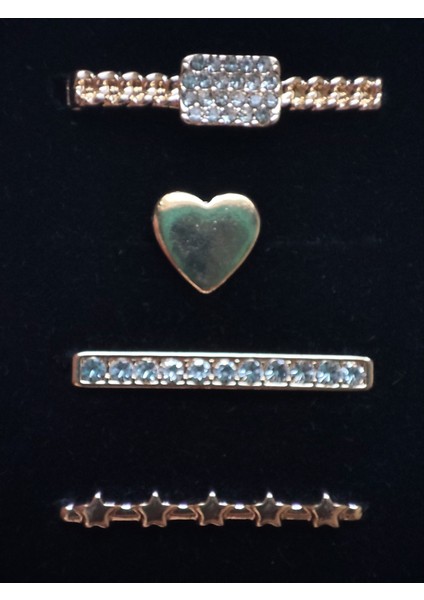 Charm 20 mm / 22 mm Silikon ve Apple Watch Silikon Kordonlar Için Uyumlu Kordon Süsü Tek Taş Kalp