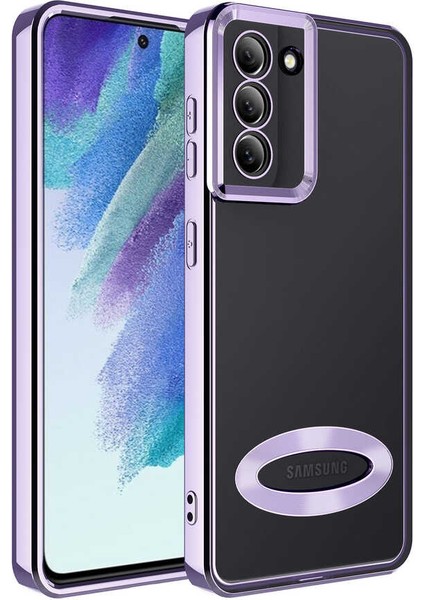 Samsung Galaxy S21 Fe Kılıf Omega Kamera Korumalı Logo Gösteren Silikon