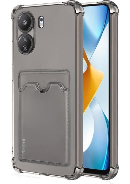 Xiaomi Poco C65 Card Slot Shock Kılıf Füme