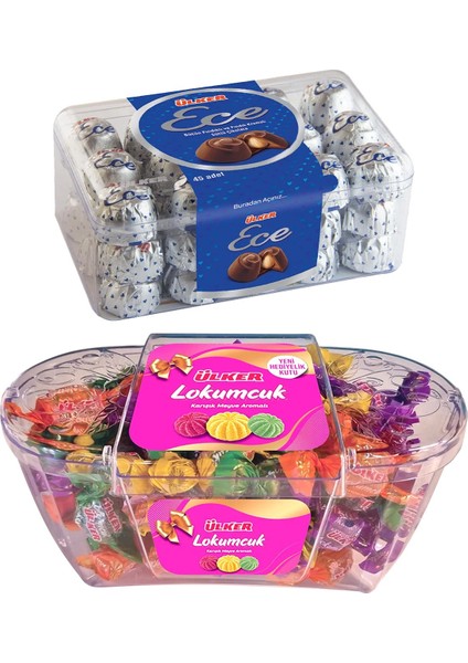 Ece Ikramlık 455 gr + Lokumcuk 600 gr 2 Li Hediyelik Set