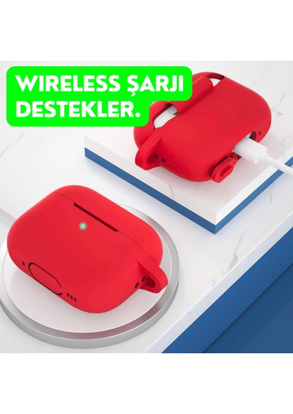 Pro 2.nesil Uyumlu Silikon Kılıf, Anc Delik Yedek Silikon Uçları (S,m,l) ve 3 In 1 Temizleme Kalemi