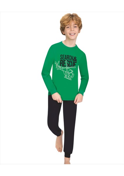 Erdem Weweus Yeşil Erkek Çocuk Pijama Takımı 717