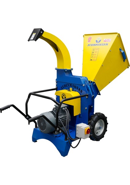 AYDINMAKSAN MDO-015BE 11 KW ELEKTRİKLİ MOBİL DAL ÖĞÜTME MAKİNESİ (8 CM ÇAP)