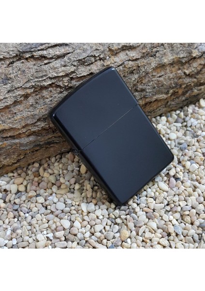 Mat Siyah Çakmak Zippo Tarzı Çakmak