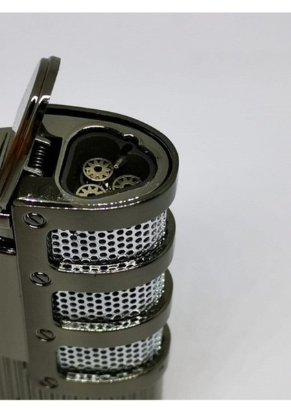 Gümüşlü Siyah Torch Model Çakmak