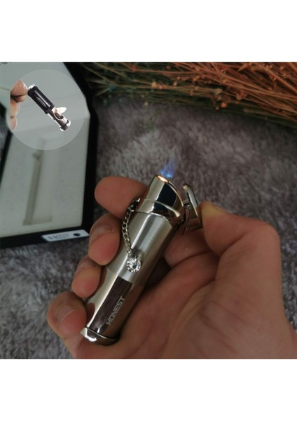 Gümüş Zirkon Taşlı Gazlı Klas Çakmak SG10 Extra Lüx