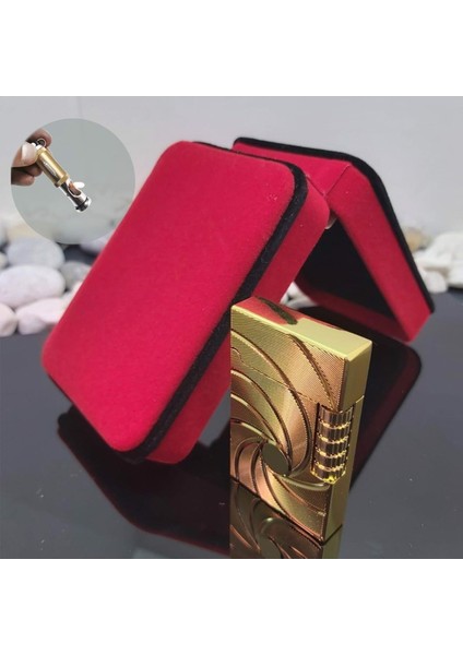 Gold Dupont Tarz Yandan Çarklı Gazlı Çakmak