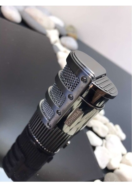 3 Torch Rezistanslı Gazlı Çakmak & Cigar Punch