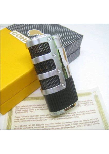 3 Jet Torch Çakmak Siyah