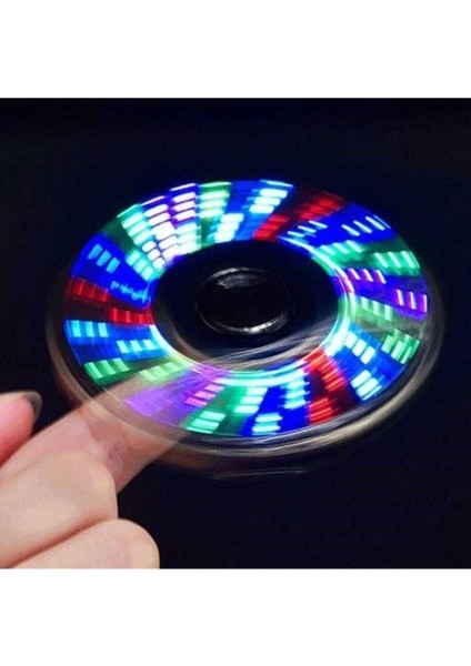 Stres Çarklı LED Işıklı Metal Şarjlı Çakmak