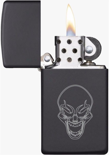 Kuru Kafa Desenli Benzinli Zippo Çakmak
