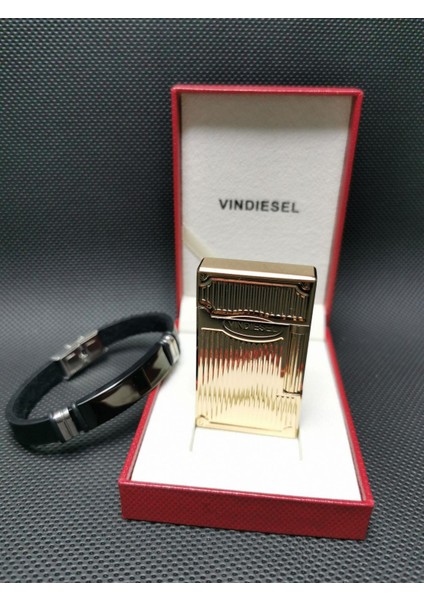 Vindiesel Marka Dupont Tarzı Çakmak Yanında Bileklik Ile Beraber