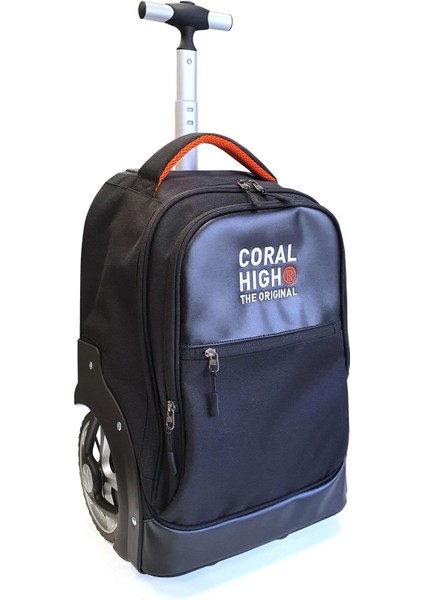 Coral High Siyah Iki Kademeli Çekçekli Çanta 23256