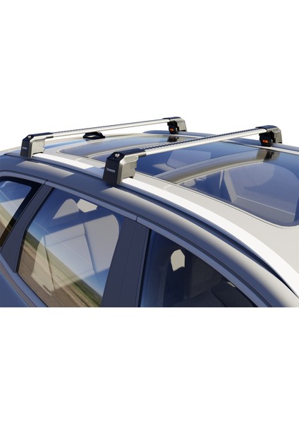 Hyundai Kona 2017 2025 Thunder Carrier Gri Kilitli Ara Atkı Tavan Çıtası Taşıma Barı