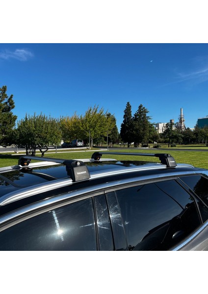 Hyundai Kona 2017 2025 Thunder Carrier Gri Kilitli Ara Atkı Tavan Çıtası Taşıma Barı modelleri