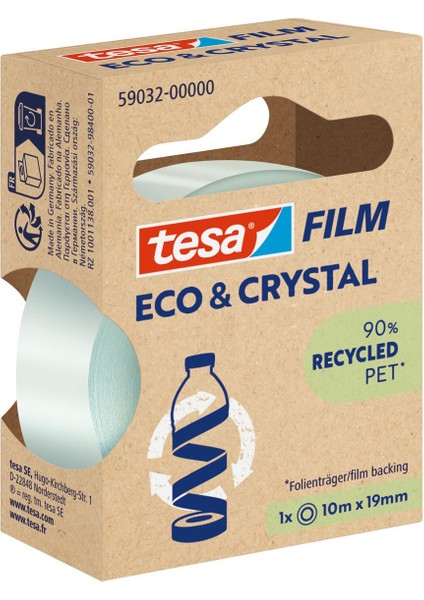 Tesafilm® Eco & Crystal Recycled Pet 10MX19MM fiyatları