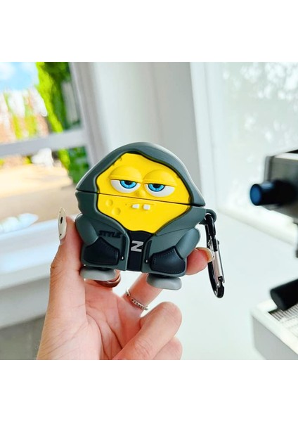 Pro 2.Nesil Uyumlu Hoodie Sünger Bob Kılıf ve Anc Delikli Yedek Silikon Kulaklık Uçları (S,M,L)