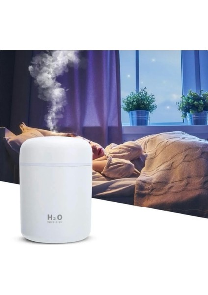 300 ml Ultrasonik Hava Nemlendirici Ortam Nemlendirici Işıklı Hava Nemlendirici Buharlı Nemlendirici Buhar Makinesi ve Aroma Difüzörü H2O Nemlendirici Oda Nemlendirici modelleri